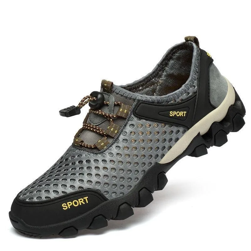 Zomer Heren Mesh Sportschoenen Mode Bergbeklimmen Ademende Lichtgewicht Anti Slip Schoenen Outdoor Reizen Casual Schoenen