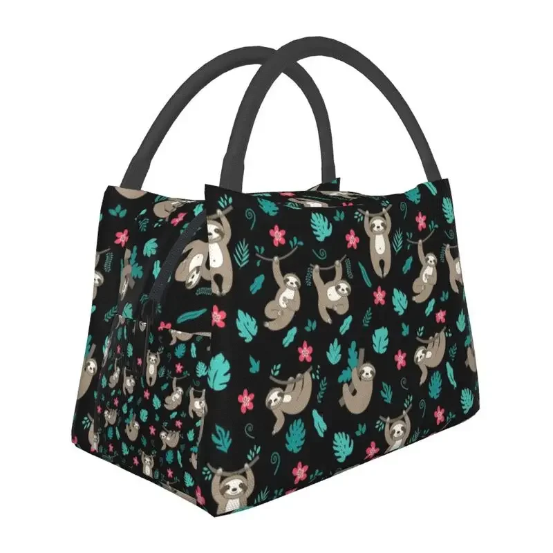 Bolsa De Almuerzo Aislante Con Diseño De Perezoso - Porta Comida Fresca Para Oficina, Escuela O Picnic, 8x4x10 Pulgadas