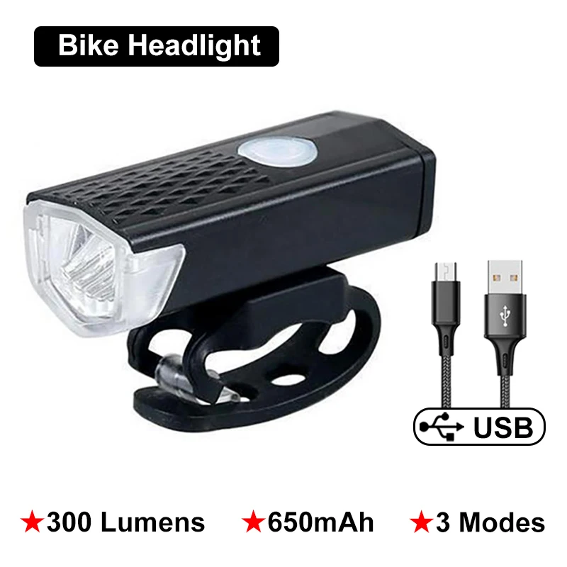 Set di luci a led a batteria per bici Sunset Nero,batterie incl