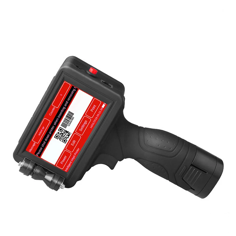 

Industrial Handheld portable smart Inkjet Printer 600dpi bar code qr code printer For Batch Code Expiry Date