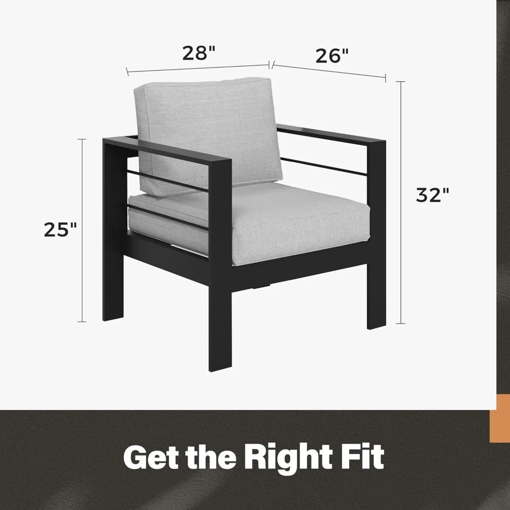 Aluminum patio furniture set