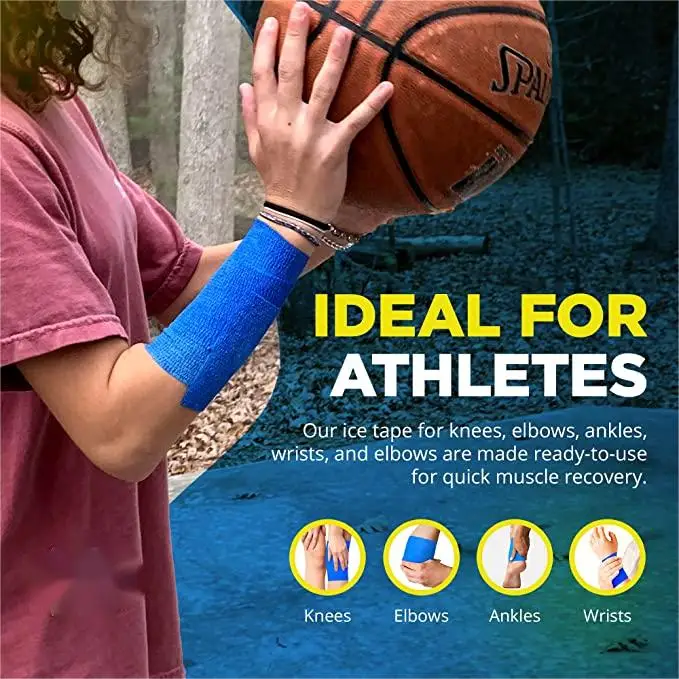 Ice Bandage Instant Cooling Ice Tape Muscle Recovery  Cooling and Compression Tape for Athletes and Adults 3