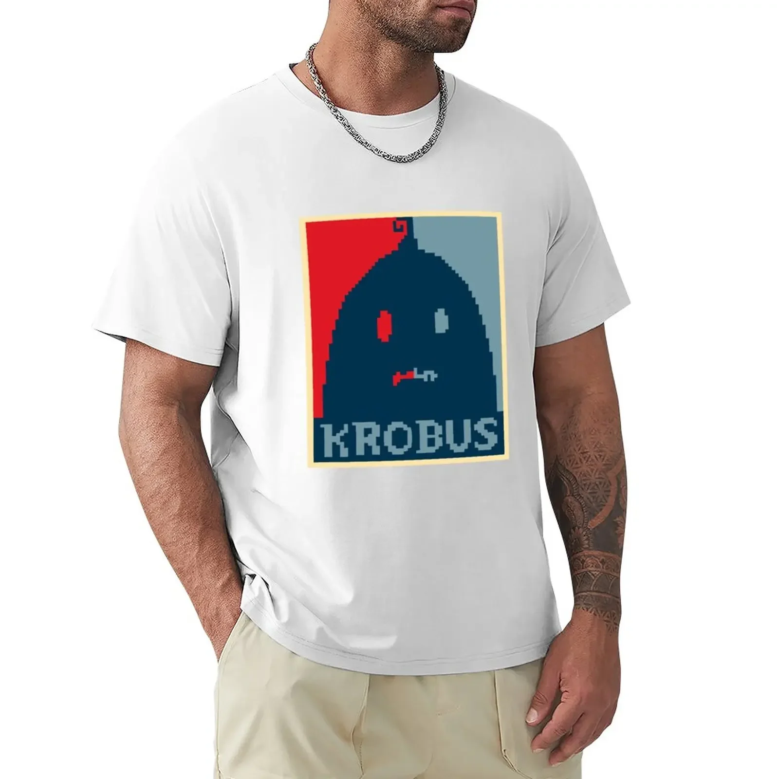 

Krobus T-Shirt anime cute clothes blacks men workout shirt