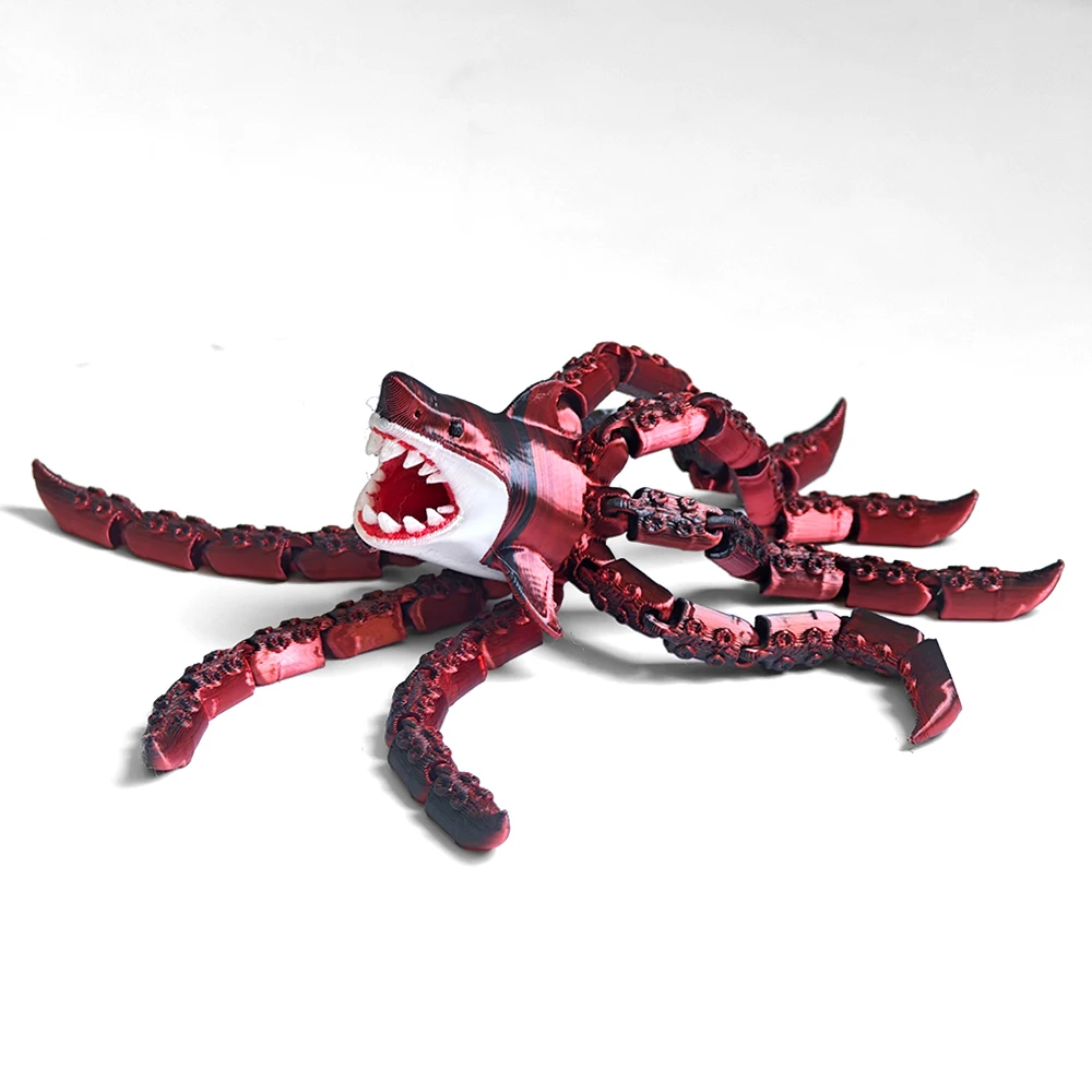 Deep Sea Monster Articulated Fidget Toy – Collectible Stress Relief Desk Creature