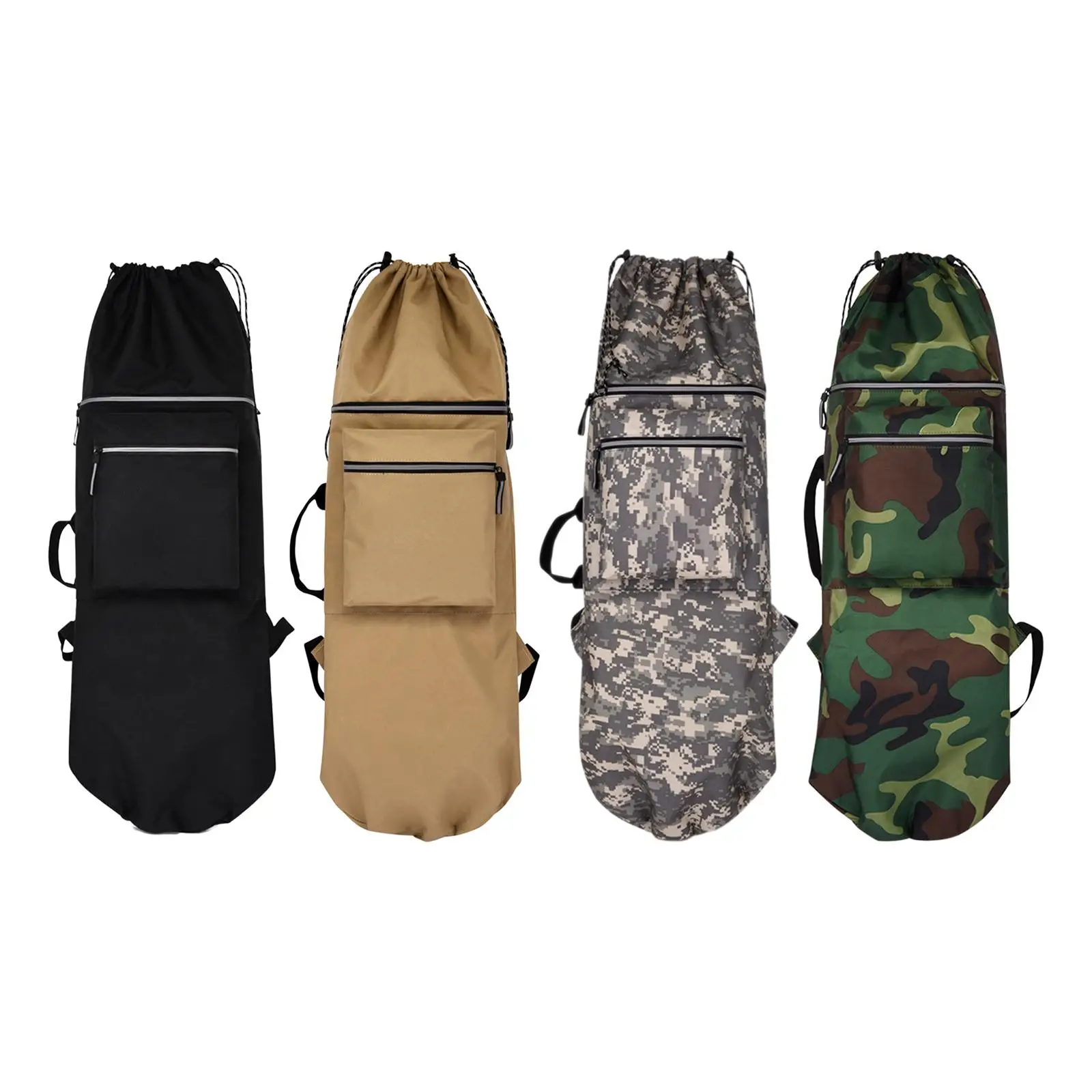 Oxford Skateboard Backpack Bag with Handle Shoulder Bag Water Resistant Portable Longboard Carry Case for Travel Beginners Skate Oxford Skateboard Backpack Bag with Handle Shoulder Bag Water Resistant Portable Longboard Carry Case for Travel Beginners Skate