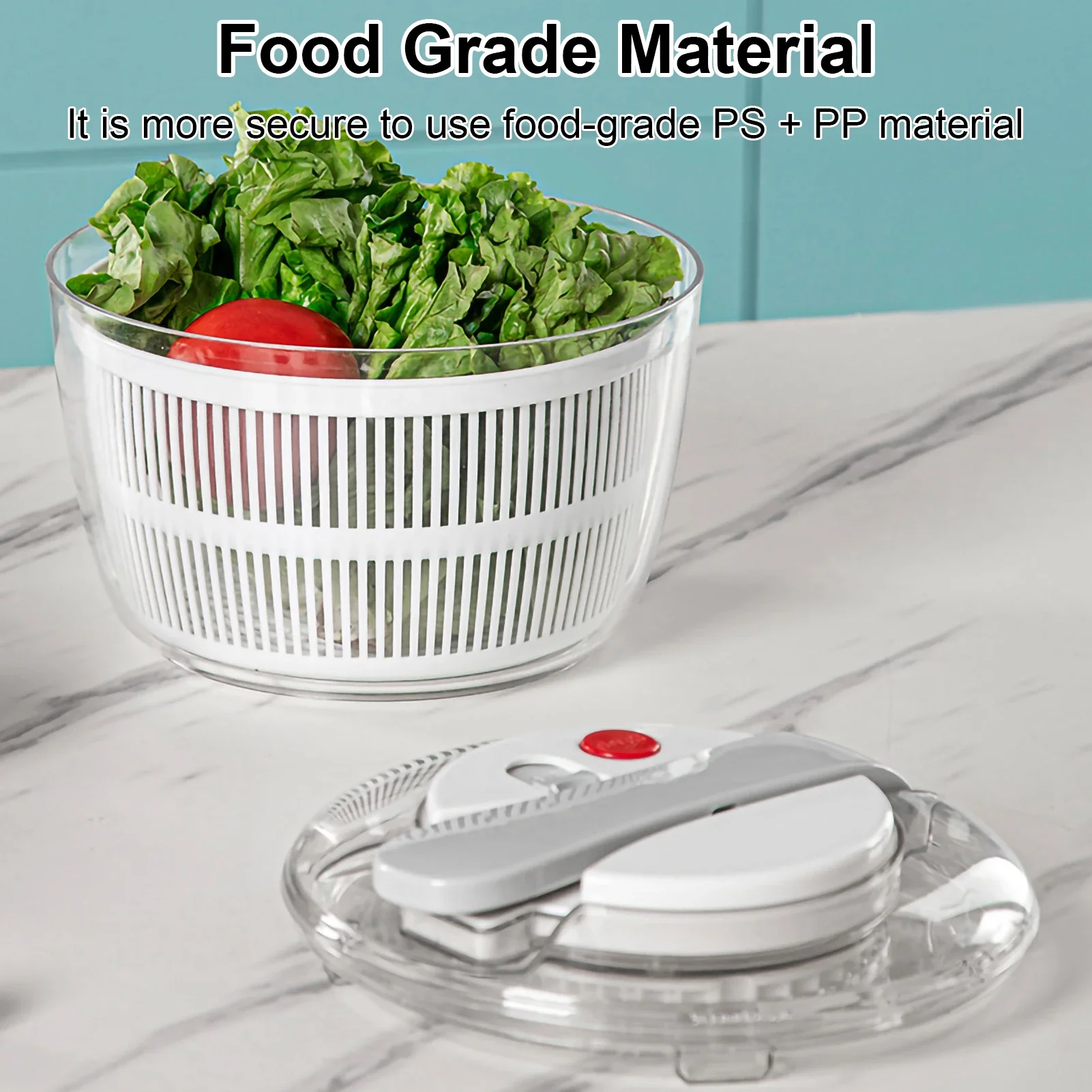 Manual Pressing Fruit and Vegetable Salad Dehydrator Multi-Functional Vegetable Washer Salad Dryer Mixer Fruit & Tools vegetable dryer vegetable washer