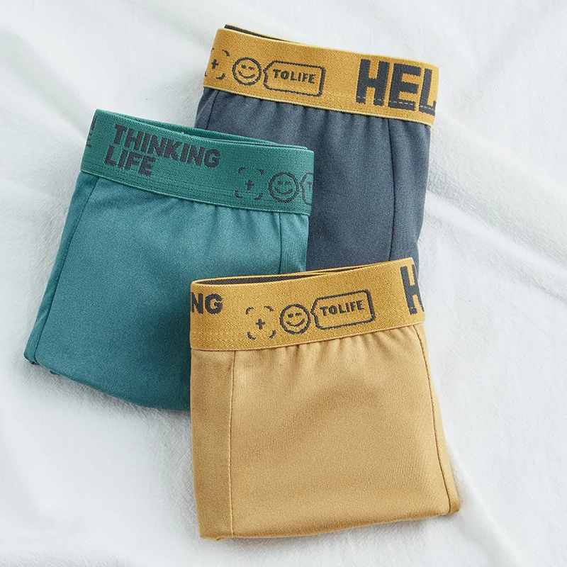 Mens Underwear 1/5pcs Men's Plus-Size Mid-Waist Breathable Cotton Boxers