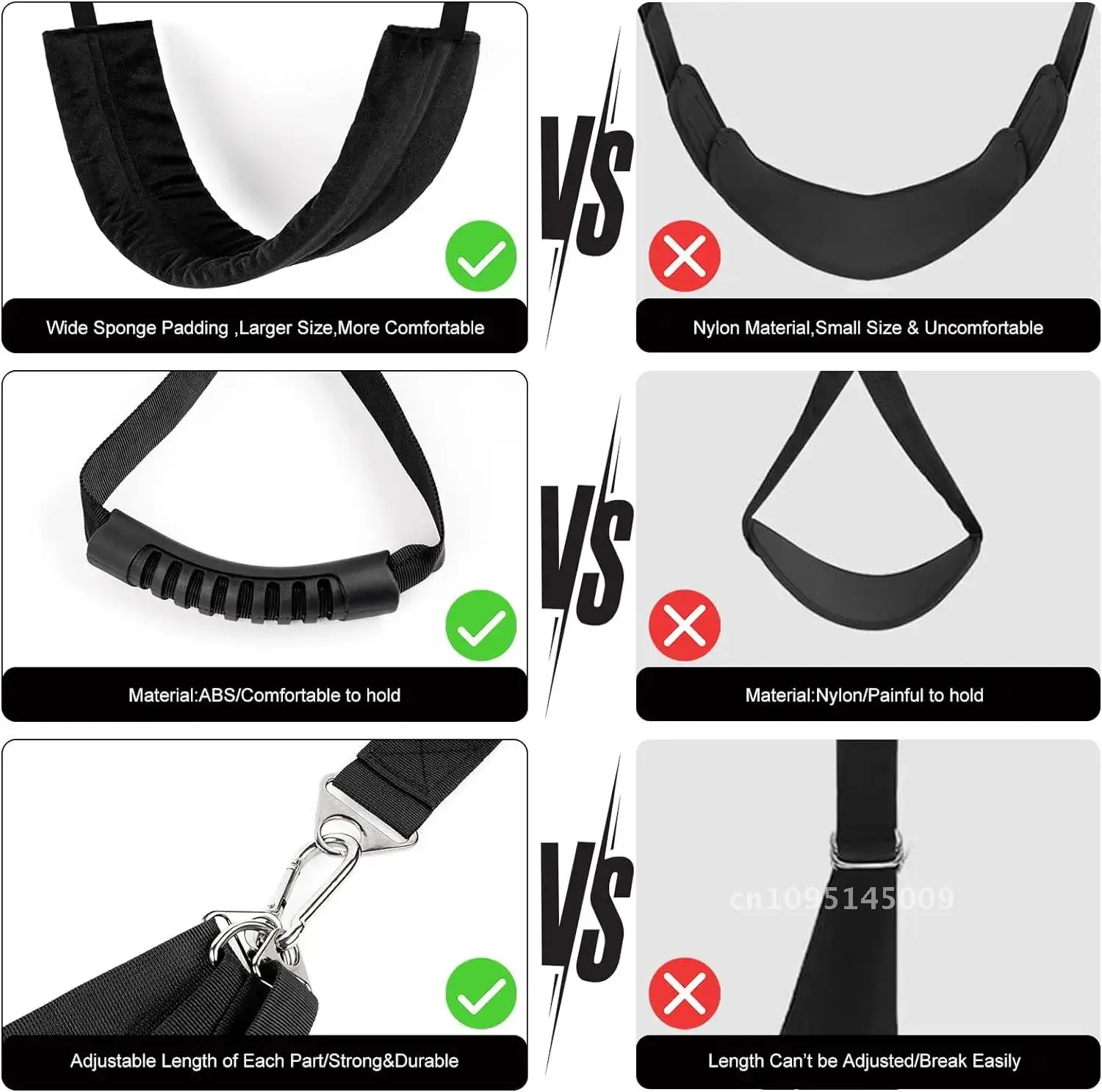 5 in 1 Sex Swing BDSM Thigh Restraints Kit Door Bondage Wrist and Swing Restraint Toys Restraints Sex and Ankle