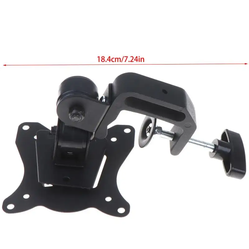 10kg LCD-5T 10mm-45MM 파이프 마운트 풀 모션 모니터 마운트 부품 10인치 24인치 27인치 틸트 스위블 LCD 벽걸이 브래킷 360도 회전 모니터