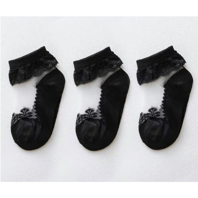 Princess Cotton Socks Lace Socks Soft Ruffled Summer Breathable 1-12Years