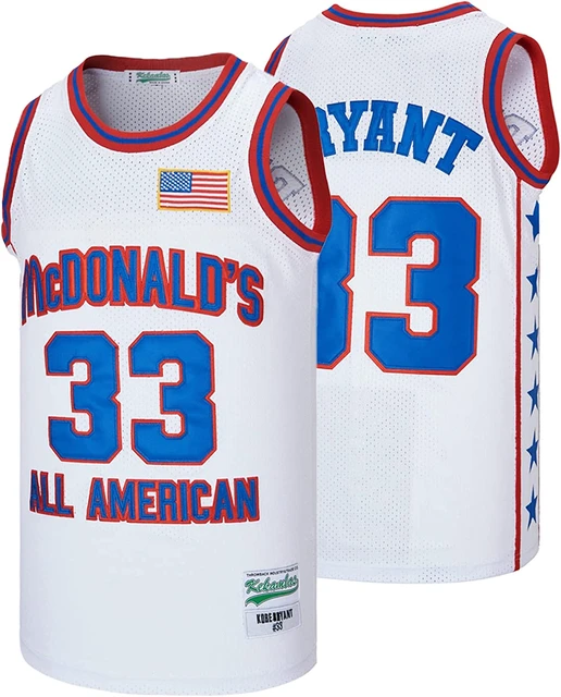 Blue and White Bryant McDonalds All American Blue Stitched