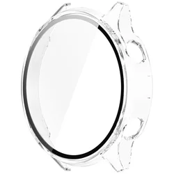 Enhanced 2 - in - 1 Protective Watch Shell with Tempered Glass Screen Protector - OnePlus Watch 2R (6 transparent)