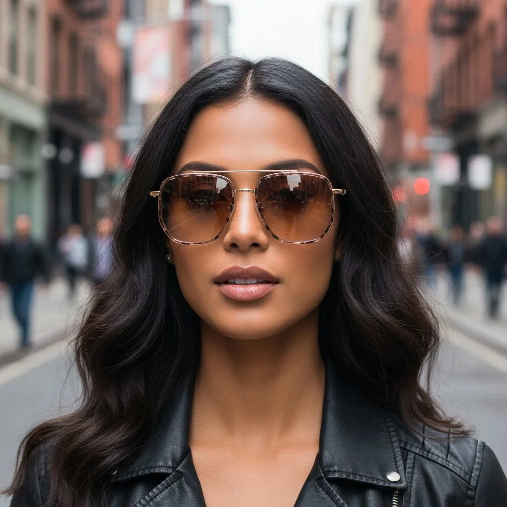 Men's Classic Aviator Sunglasses - Vintage Double-Bar Design