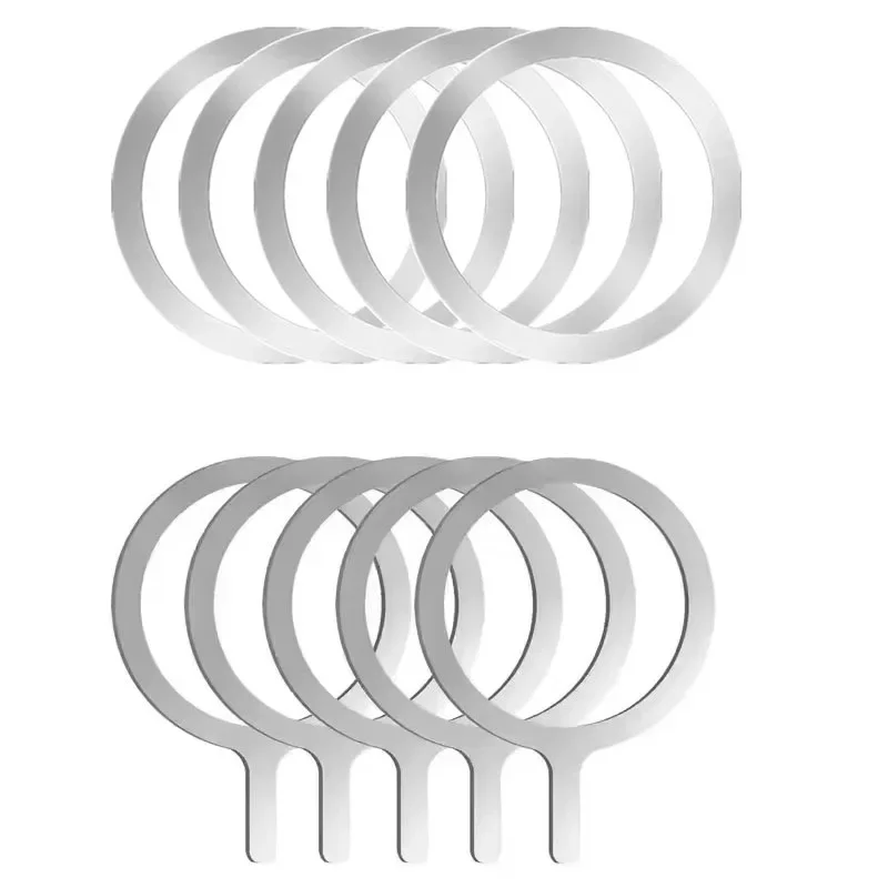 Magnetic Adapter Ring for Wireless Charging - Universal Metal Plate Ring