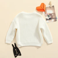 Newborn Baby Girls Boys Knit Sweater Autumn Winter Casual Solid Color Long Sleeve Crewneck Knitwear Pullovers For 0-3 Months 6