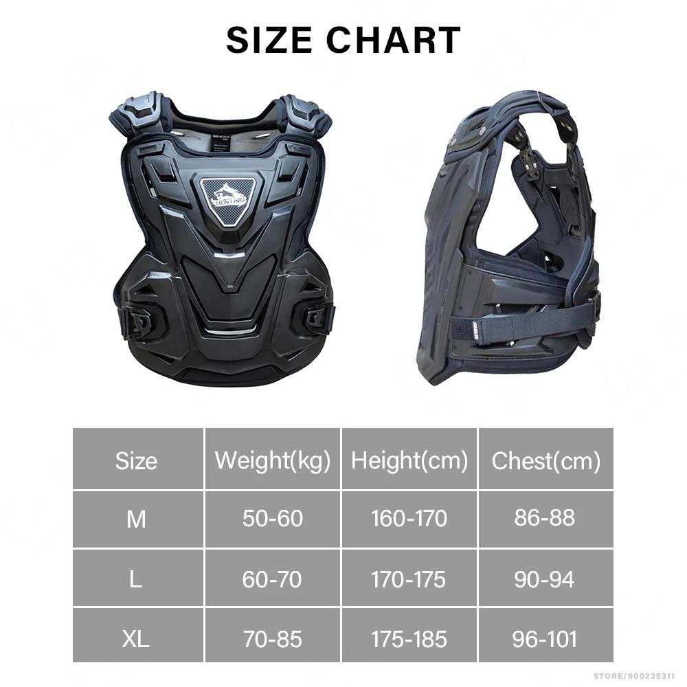 Motocross Body Armor Motorcycle Jacket Armor Vest Inner Outer Anti-fall Chest Protector Off-Road Dirt Bike