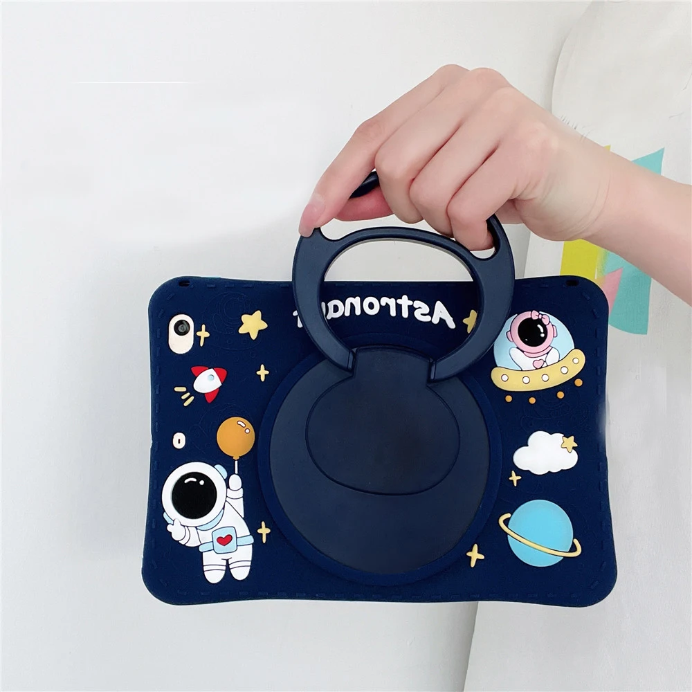 Tablet Case Capa Suporte para Samsung Galaxy Tab a9 Além Disso a8 10.5 Sm-x200 X205 a a7 s6 Lite P610 T220 360 Rotação Crianças - Imagem 3