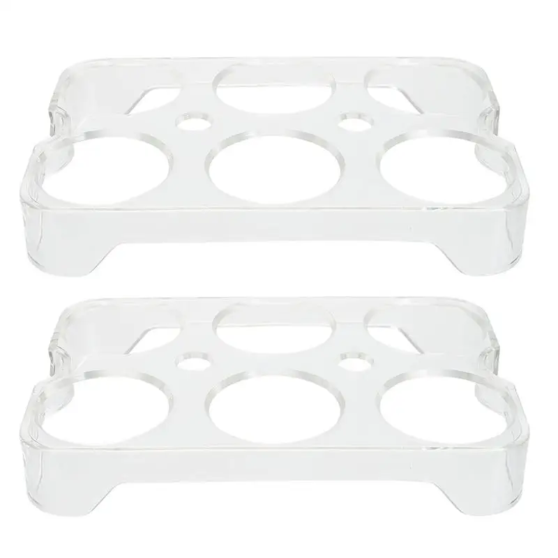 Egg Refrigerator Tray Holder For Container Storage Organizer Rack Lid Fridge With Kitchen Plate Holes 6Deviled Table Tary 6