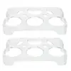 Egg Refrigerator Tray Holder For Container Storage Organizer Rack Lid Fridge With Kitchen Plate Holes 6Deviled Table Tary 6