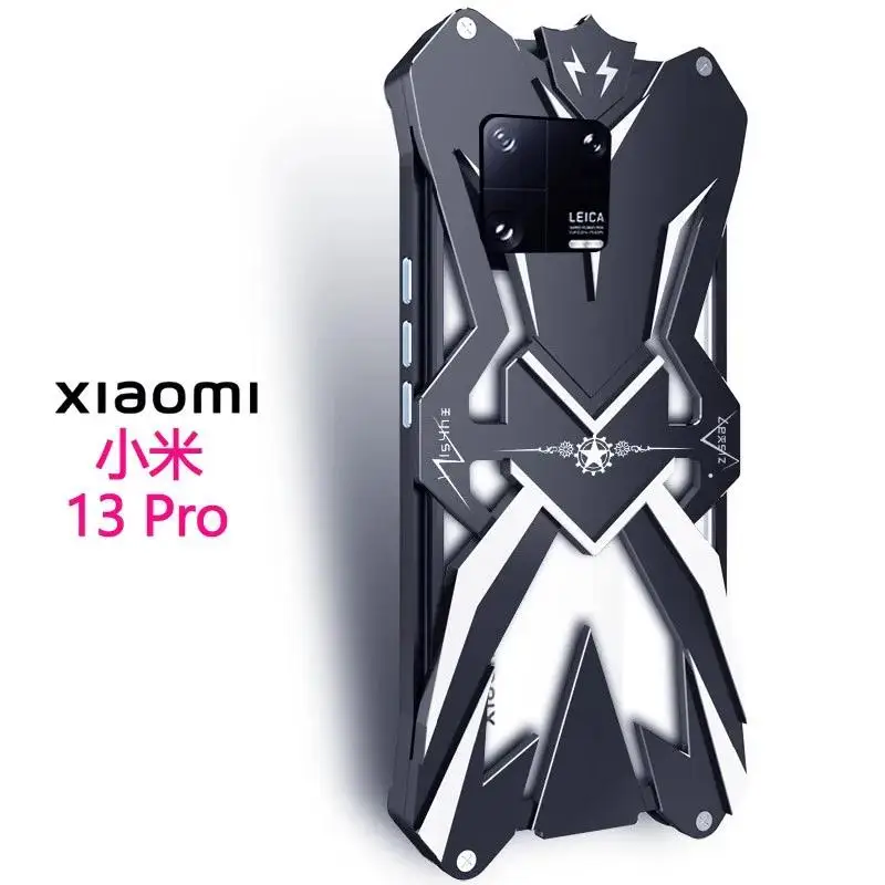 Hot Metal Steel Machinery Heavy Aluminum Thor Heavy Duty Armor Mobile Phone Cases For Xiaomi MI 13 11Ultra Pro Cover Case