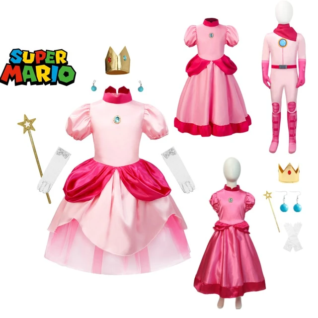 Super Mario Bros Halloween Cosplay Anime Clothing Cute Child Girl Tutu  Princess Dress Birthday Party School Performance Costumes - Action Figures  - AliExpress