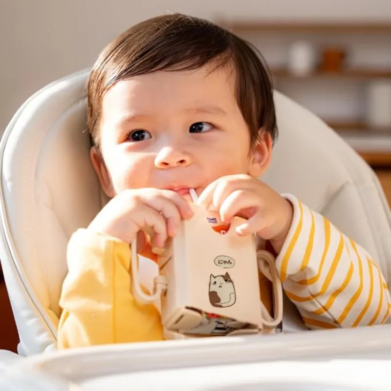 Food Pouch Holder Squeeze Proof Flipping Universal Multipurpose Design Prevent Messes Support Self-Feeding