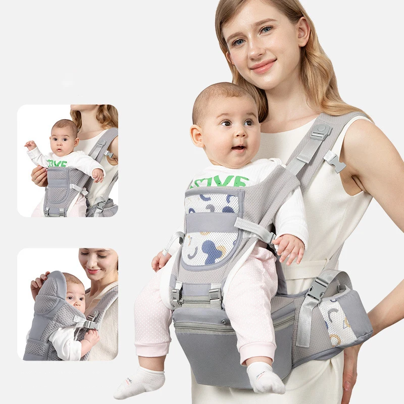 Newborn 2026 Ergonomic Baby Carrier Backpack Infant Baby Hipseat Carrier Front Facing Ergonomic Kangaroo Baby Wrap Sling Travel - 3