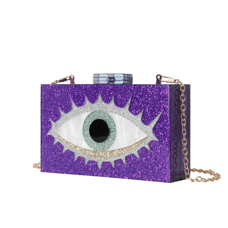 

Beige Green Marble Acrylic Cartoon Evil Eye Box Clutch MINI Purses Wedding Party Dinner Handbags Clutches Bags Gift Female Flap