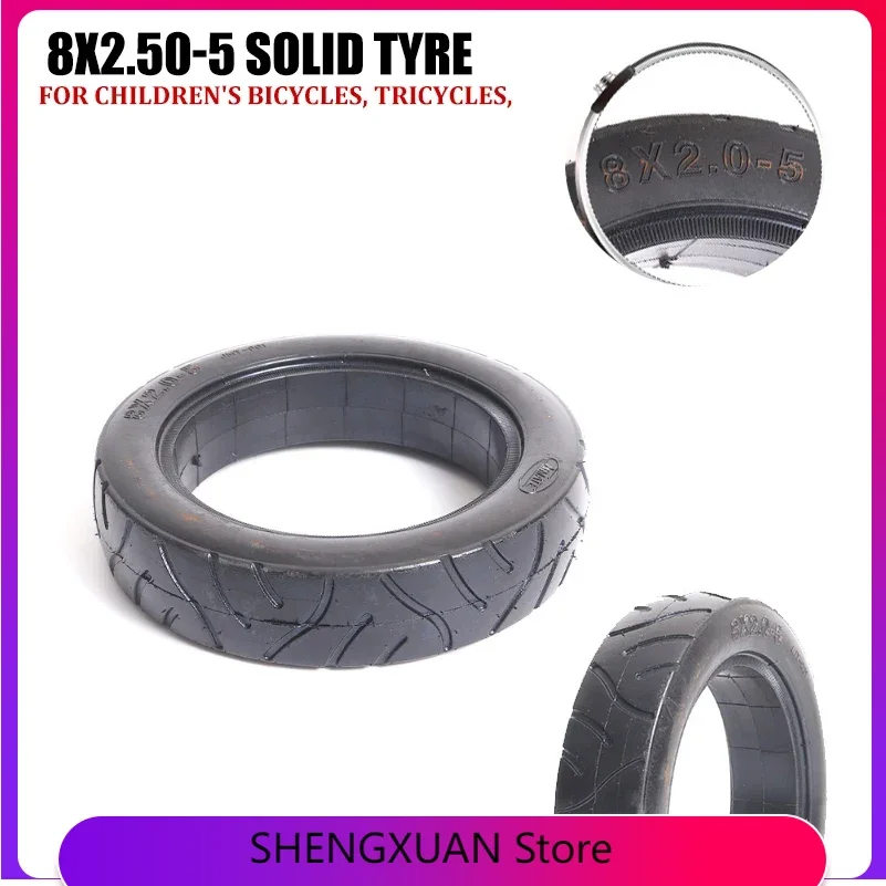 

Children's bicycles tires 8x2.50-5 solid suitable for tricycles scooters torsion bikes baby bike