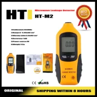 HTI HT-M2 Microwave Leakage Detector Portable Digital LCD Display Backlight High Accuracy Microwave Oven Leak Detector 0-9.99 1