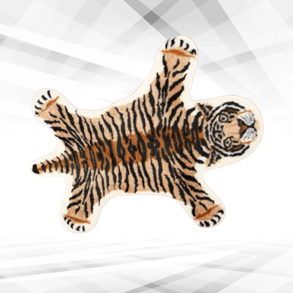 

Tiger Rug Washable Carpet Bedroom Bedside Study Room Mat Home Floor Pad for Decoration