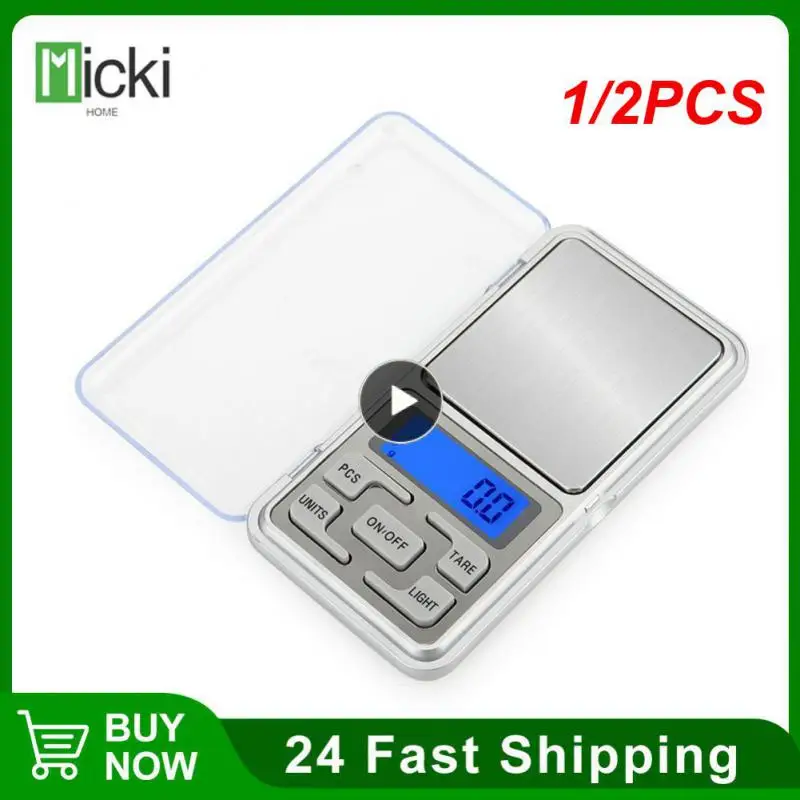 

1/2PCS 0.01g/200g Mini Digital Pocket Scales LCD Display for Weighting Gram Weight Scales Gramera Digital Food Scale