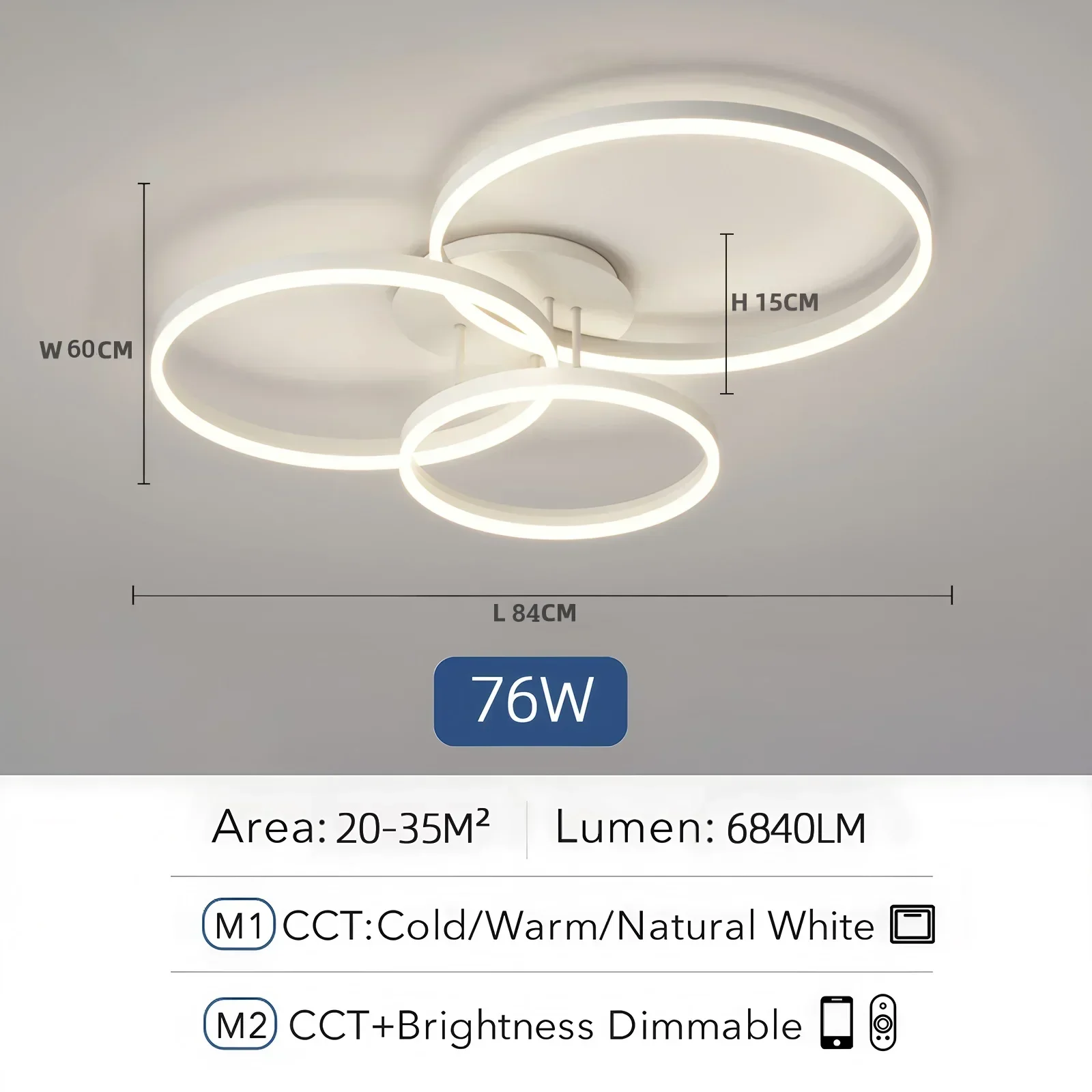 Smart Ceiling Chandelier Image 6