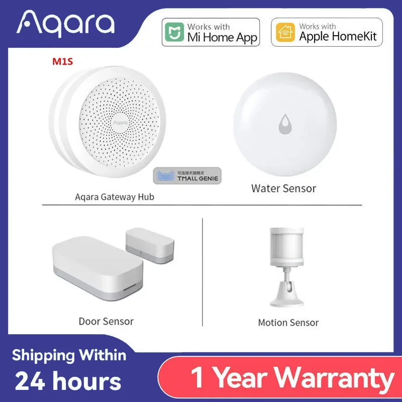 Aqara Hub M1S Gateway Combo Kit Zigbee Sensor Automation Wireless Switch Sensore Di Temperatura Per Homekit Xiaomi Mihome Smart Home