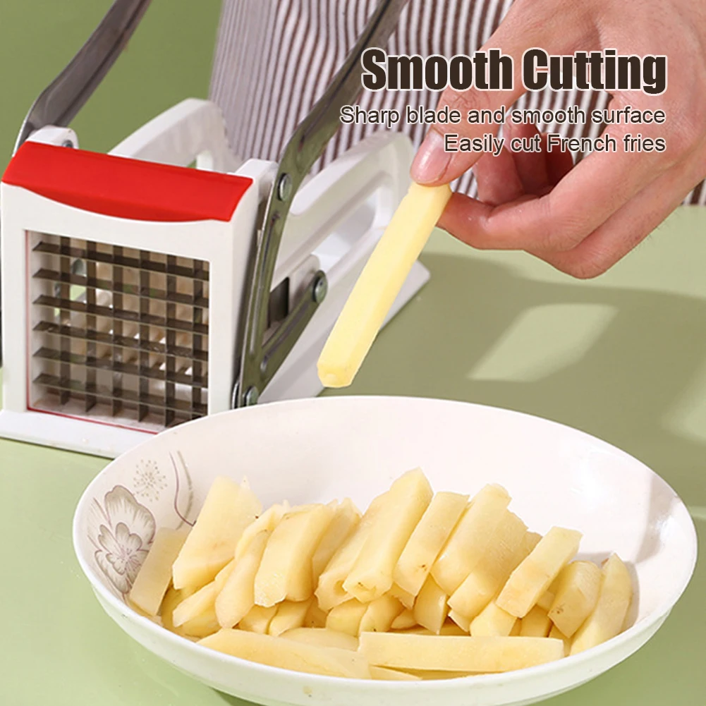 Kitchen Manual Vegetable Cutter Stainless Steel Potato Slicer Potato Cutter French Fries Machine Home Kitchen Gadgets vegetable slicer french fry cutter