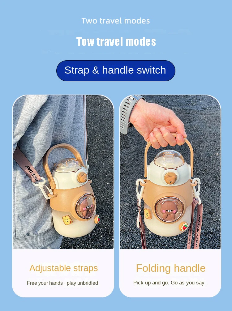 Water Bottle Children's Space Capsule Plastic Large 7 Bottle