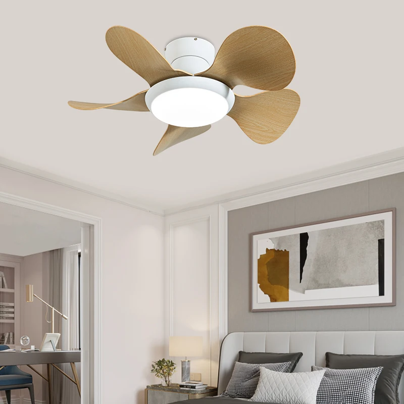 KaiXiang&reg; Modern Low Floor DC Motor Ceiling Fans With Remote Control Simple Ceiling Fan With Light Home Dining Bedrooms Fan 220V