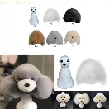 H4GE Modello manichino in fibra sintetica per capelli da addestramento professionale per toelettatura animali domestici