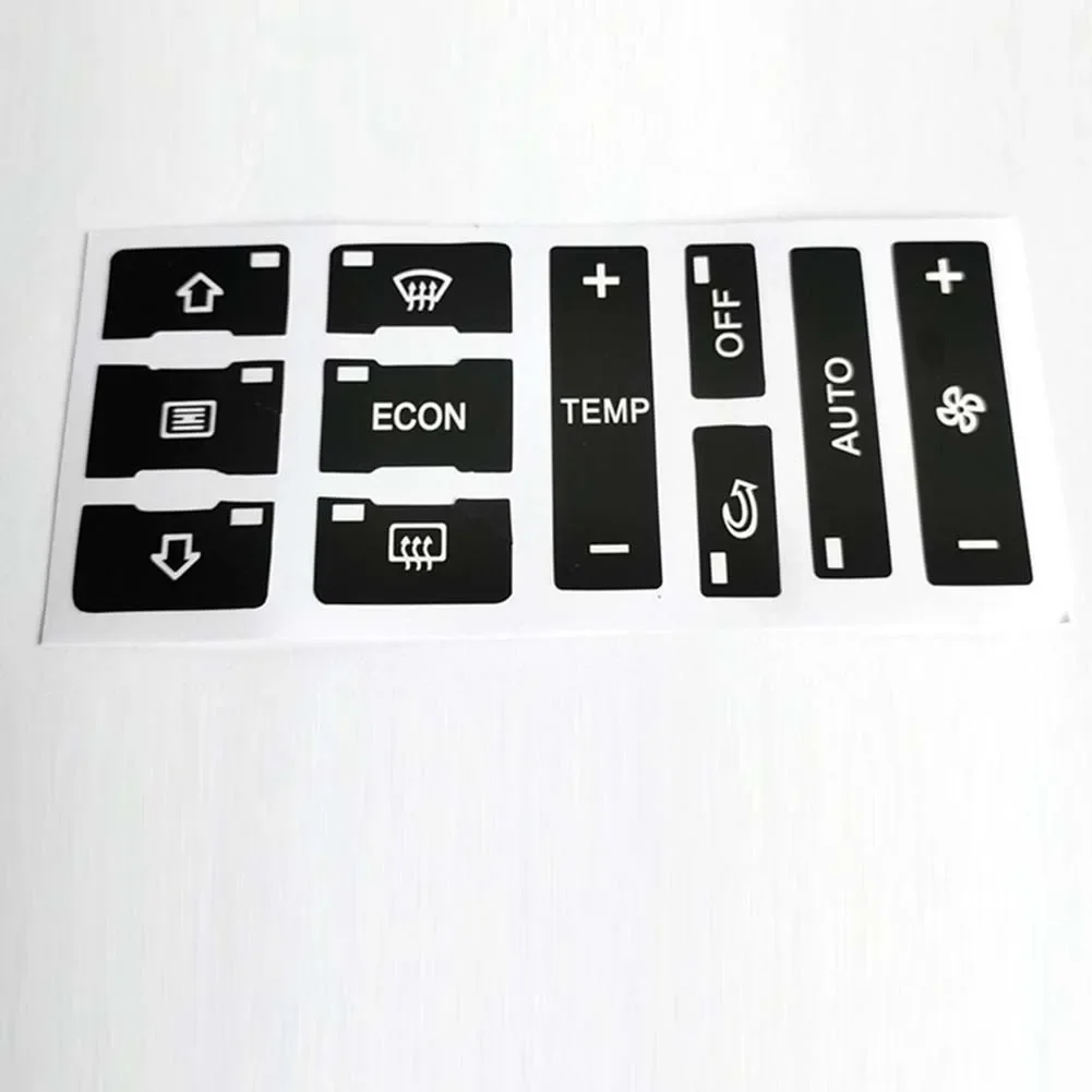Car Button CD Repair Stickers For A2 96-03 Radio Clima Headlight Adjustment Button Repair Worn Knob Switch Stickers