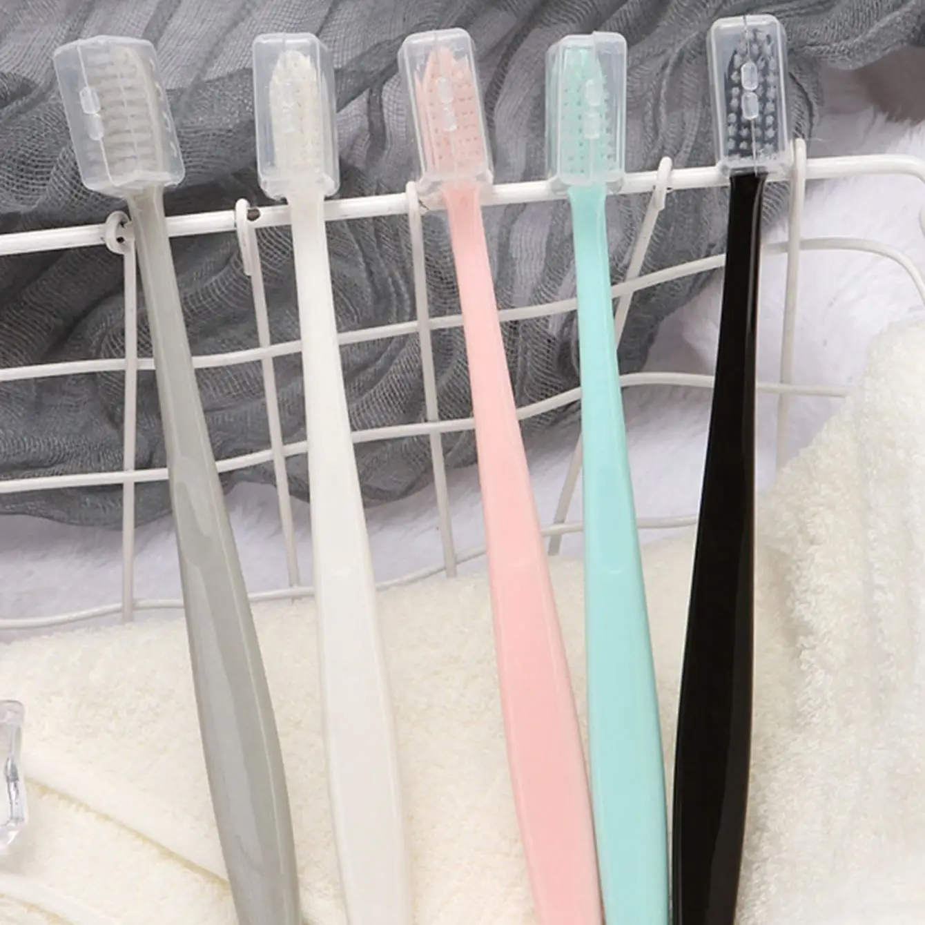 10pcs Macaron Soft Bristle Toothbrush
