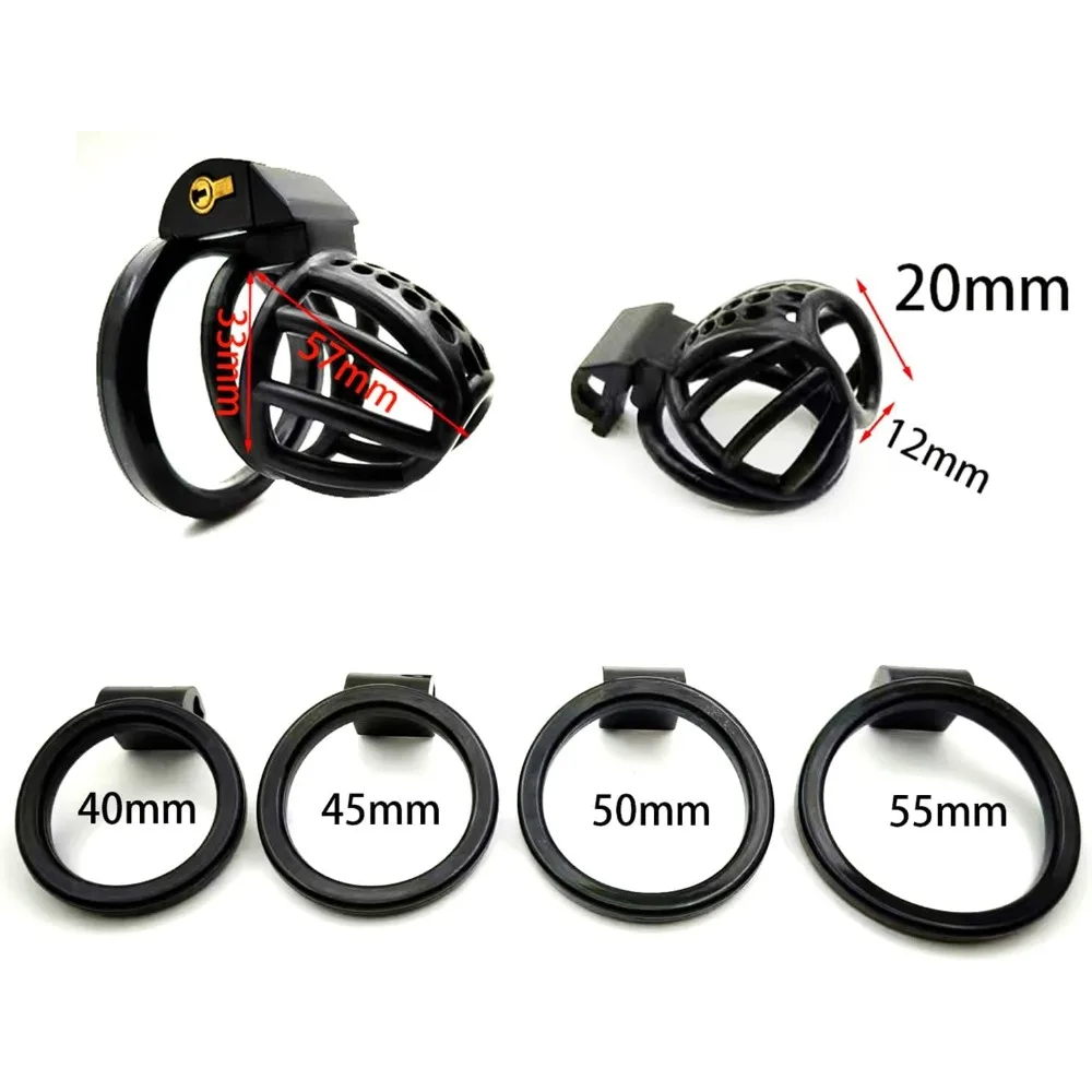 Mesh Breathable Chastity Cage Penis Ring for Men,SM Bondage Toy