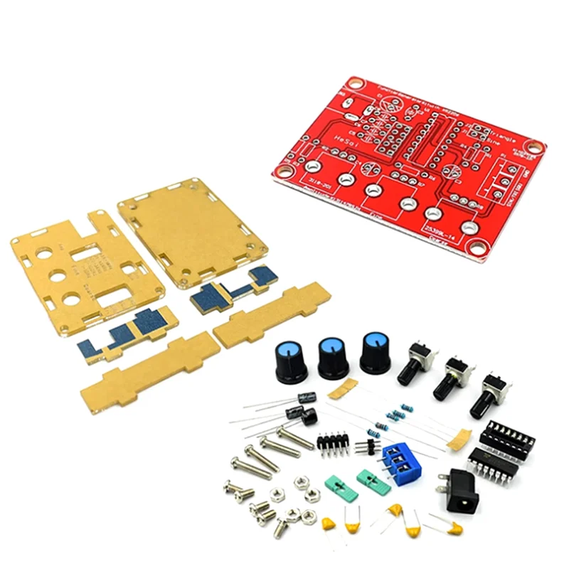LC-XR2206 고정밀 신호 발생기 DIY 키트 사인 삼각형 구형파 1Hz 1Mhz 주파수 범위 조정 가능한 주파수
