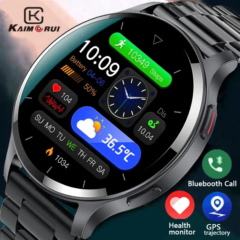 

KAIMORUI-Smart Watch For Men, 1.45 "HD Screen, Bluetooth Calling, Business Clock, Smartwatch Women, Fashion, New Smartband, 2024