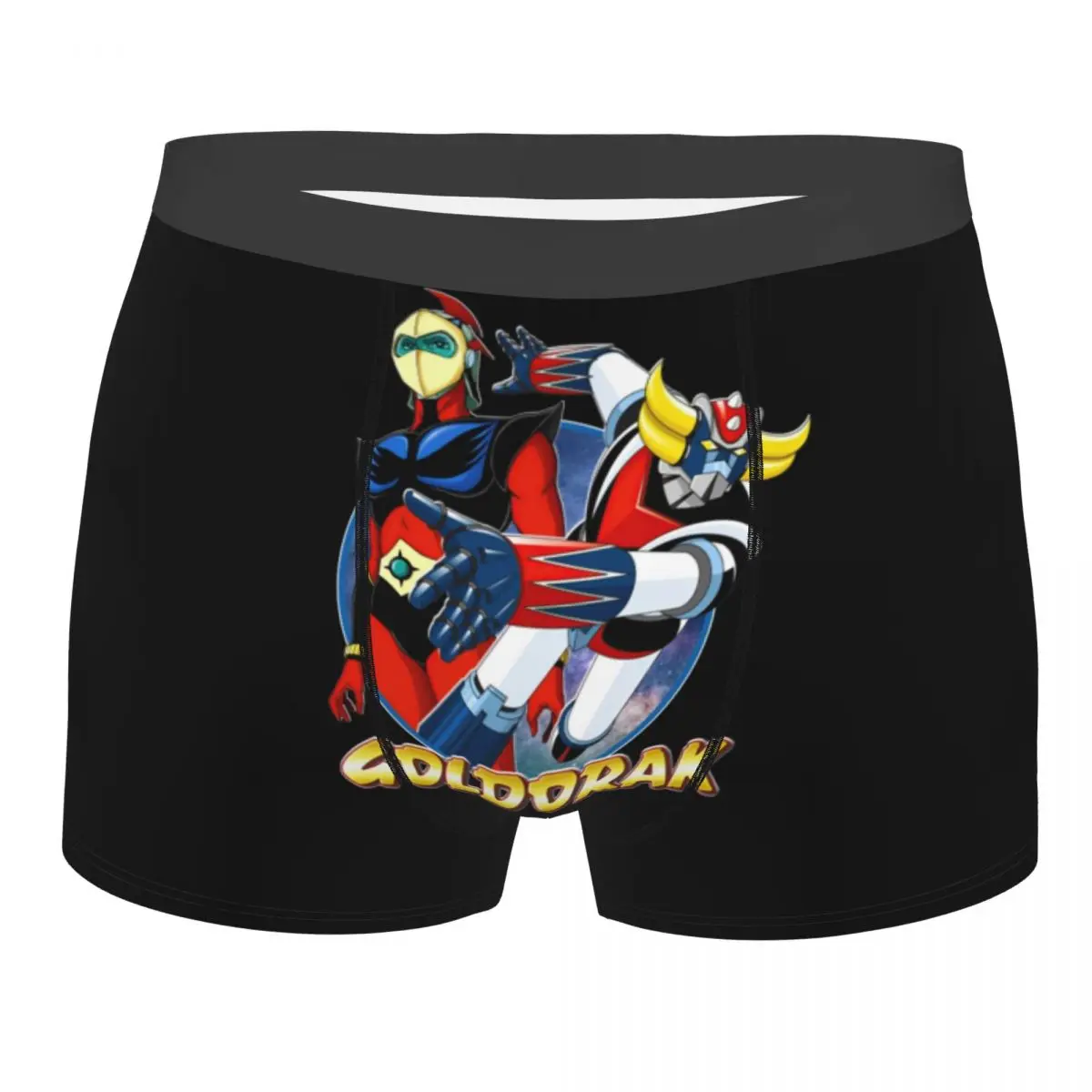 

Men UFO Robot Goldorak Grendizer Underwear Actarus Mazinger Z Manga Sexy Boxer Briefs Shorts Panties Male Polyester Underpants