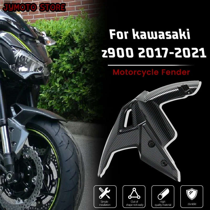 

ABS Carbon Fiber for Kawasaki Z900 Motorcycle Parts Front Tire Mudguard Splash Cover Front Wing Protect 2017 2018 2019 2020