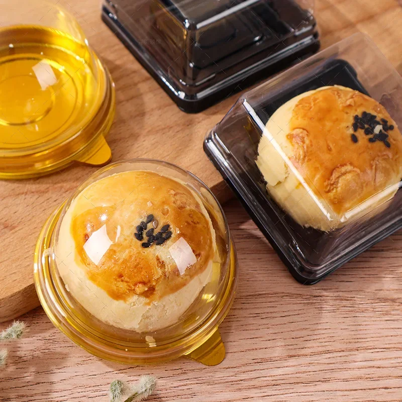 50Pcs Mini Dessert Cake Box Containers, Transparent Cupcake and Pastry Baking Packaging... - SKU MDCB1602 - UGI Packaging