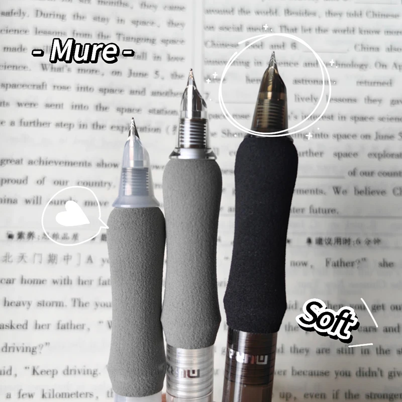 학생용 투명 만년필, EF 펜 포인트, 소프트 터치 펜, 간단한 쓰기 펜, 학교 사무용품, 3PCs/세트