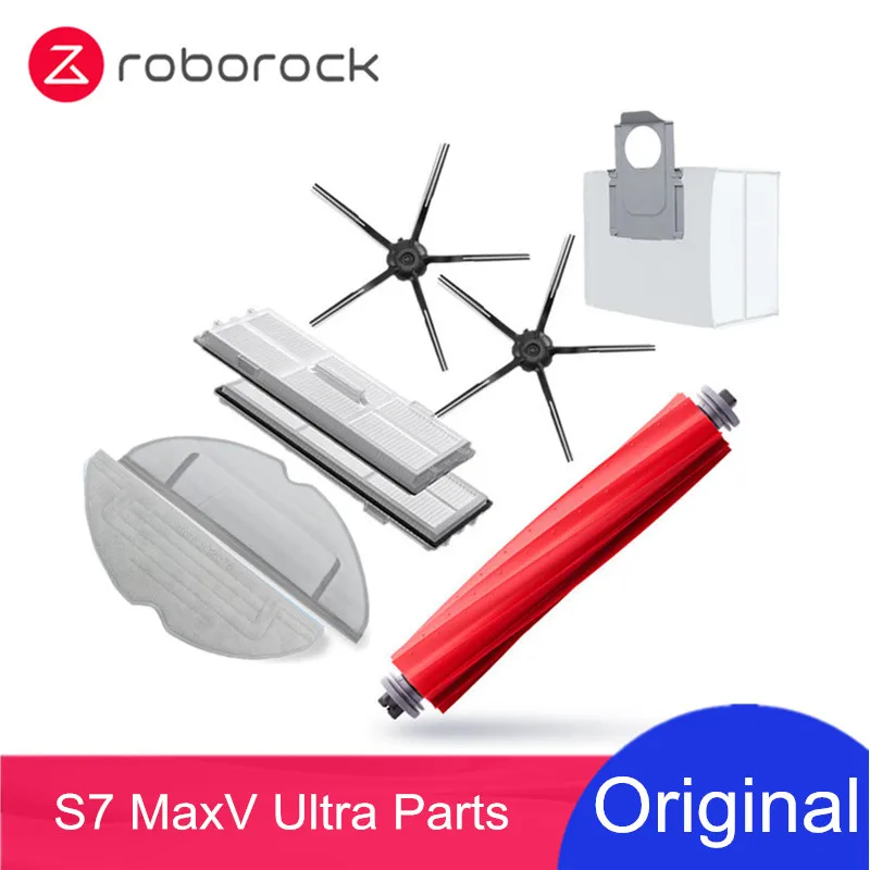 For Roborock S7 MaxV / S7 MaxV Ultra / S7 Pro Ultra Replacement Spare Parts  Accessories Main Side Brush Hepa Filter Mop Dust Bag