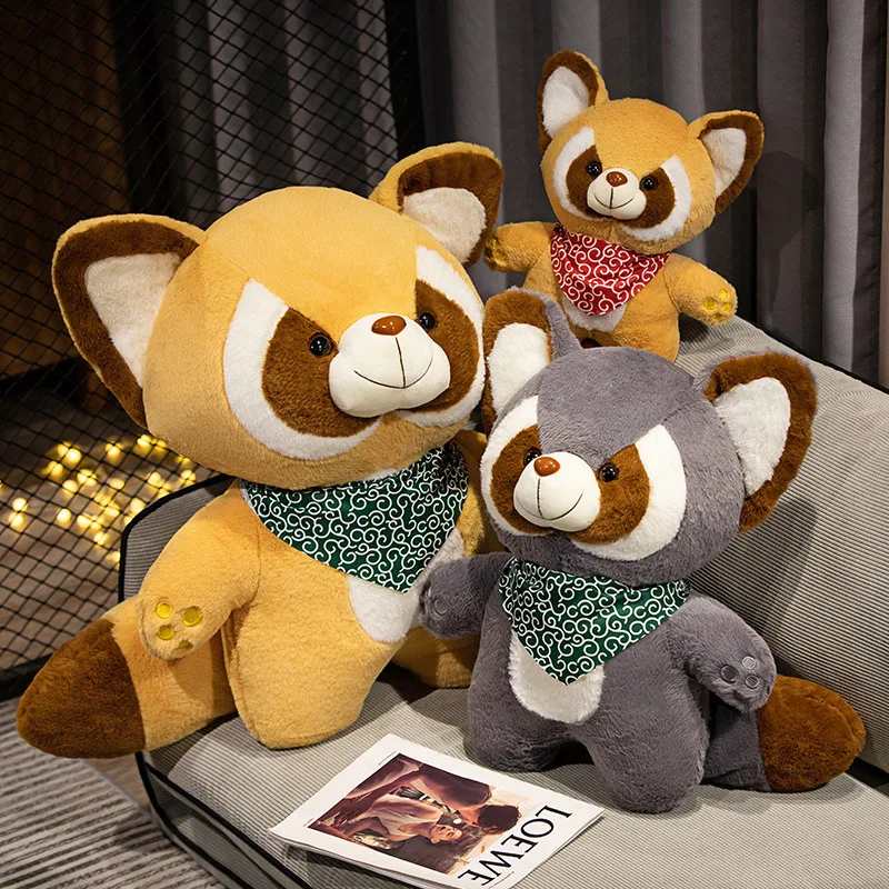 Plush Raccoon Doll Toy Appease Toys Adorable Bedroom Decor Red Panda Plush Toy Christmas Gift