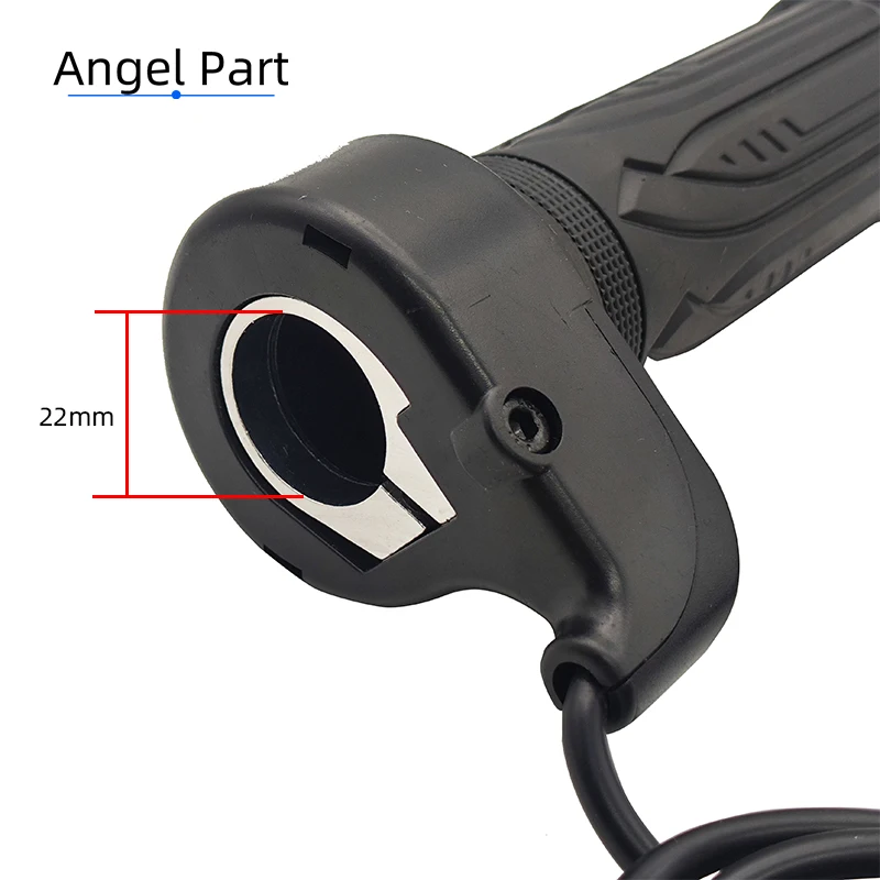 Electric Bicycle Twist Throttle with Hall Sensor and Turn Handle Accelerator, 1.5m Wiring Length